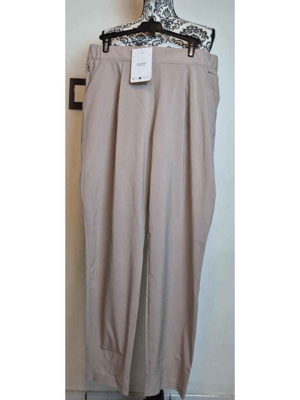 Salomon Comet Pants Womens L Etherea Taupe Jogger Stretch NWT $85 MSRP